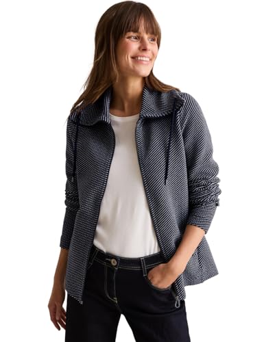 CECIL Damen B322625 Two-Tone Ottoman Jacke, Universal Blue, L EU von Cecil