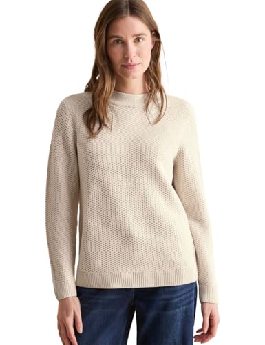CECIL Damen B303137 Two-Tone Strukturpullover, Pearl Beige, L EU CECIL Damen B303137 Two-Tone Strukturpullover, Pearl Beige, L EU von Cecil