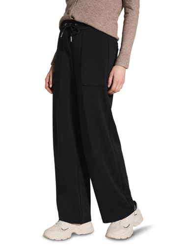 CECIL Damen B378556 Wide Leg Hose, Schwarz, XXL / 30L EU von Cecil
