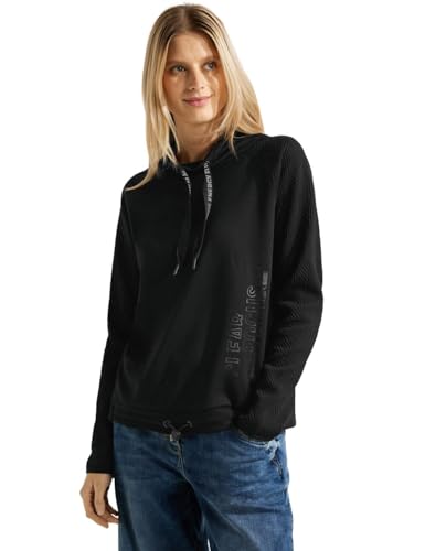 CECIL Women's B302614 Pullover Sweater, Black, M von Cecil