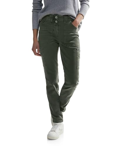 Cecil Damen Cargo Jeanshose B377096 Dynamic Khaki 29W / 28L von Cecil