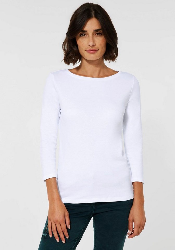 CECIL 3/4-Arm-Shirt mit klassischem U-Boot-Ausschnitt von CECIL
