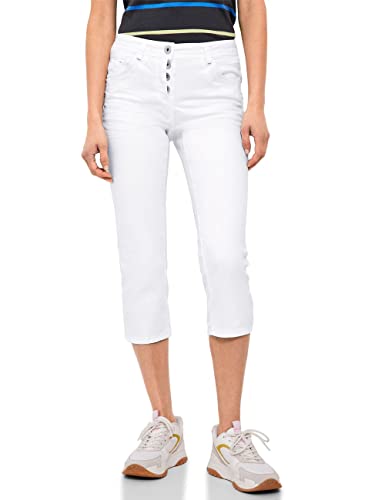 Cecil Damen B376012 3/4-Jeanshose, White, 31 von Cecil