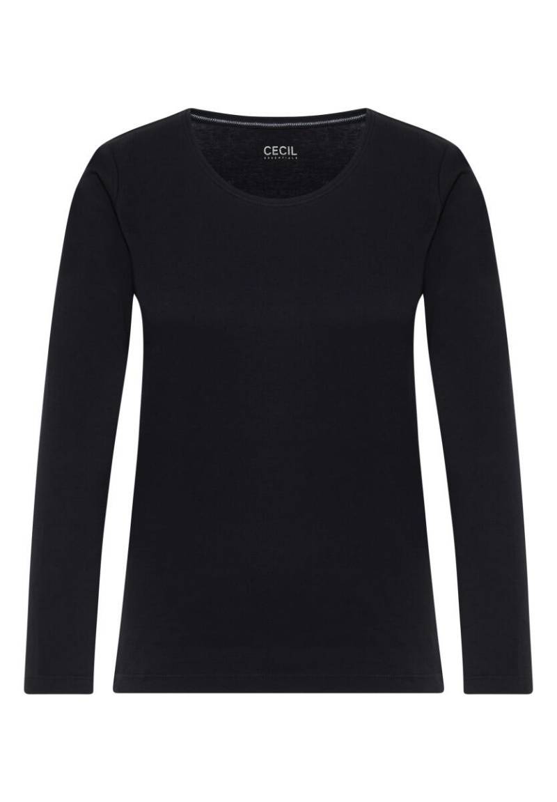 Cecil - Basic Langarmshirt blau - Gr. - S von Cecil