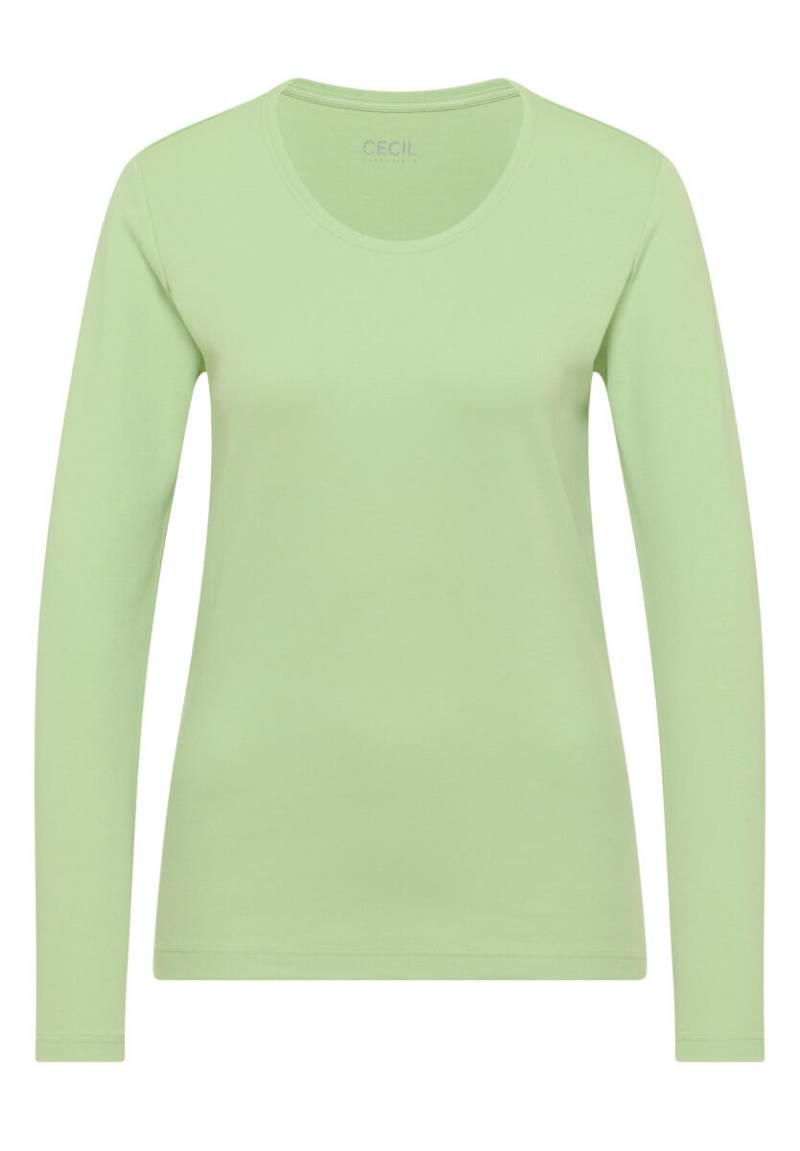 Cecil - Basic Langarmshirt grün - Gr. - S von Cecil
