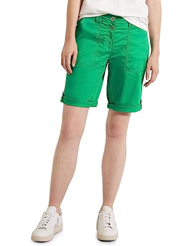 Cecil Damen B376478 Baumwollshorts, Fresh Green, 29 von Cecil