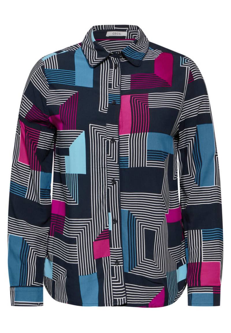 Cecil - Bedruckte Bluse blau - Gr. - S von Cecil