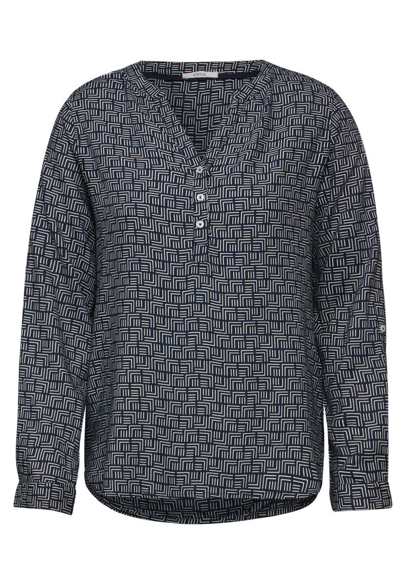 Cecil - Bedruckte Bluse blau - Gr. - XS von Cecil