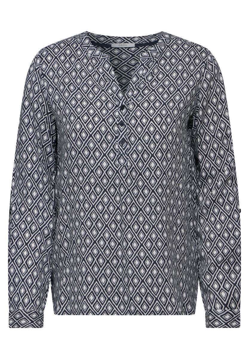 Cecil - Bedruckte Bluse grau - Gr. - XS von Cecil