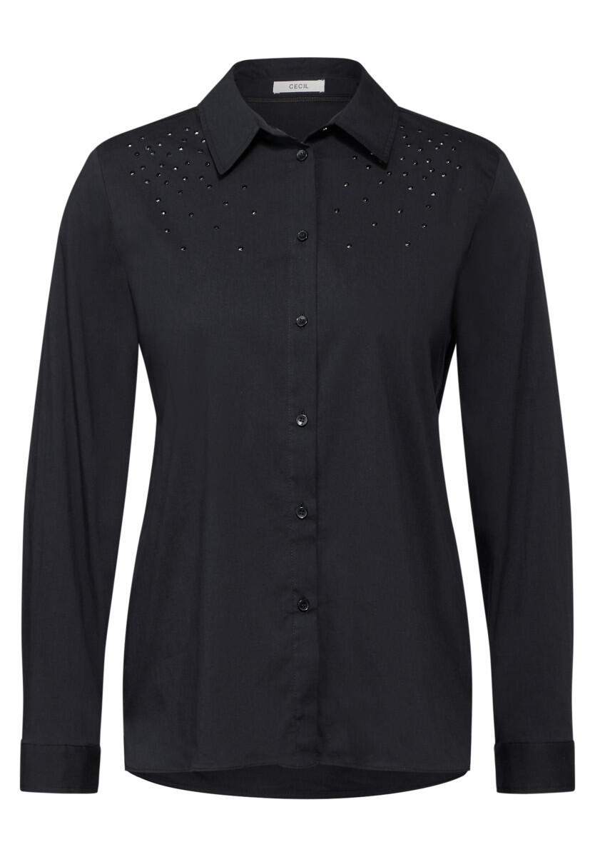 Cecil - Bluse mit Glitzer-Details schwarz - Gr. - S von Cecil