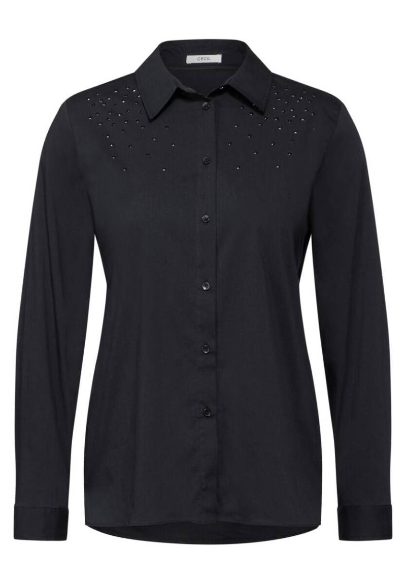 Cecil - Bluse mit Glitzer-Details schwarz - Gr. - S von Cecil