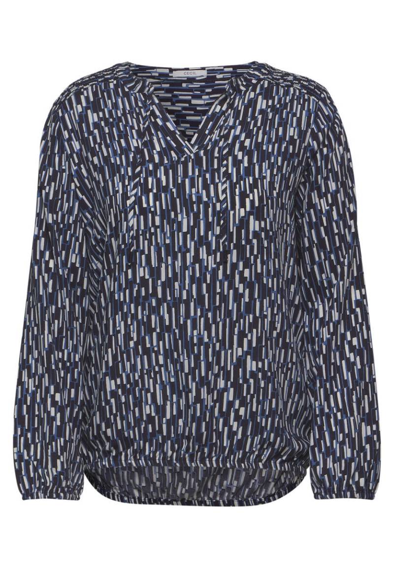 Cecil - Bluse mit Smock-Detail blau - Gr. - XS von Cecil