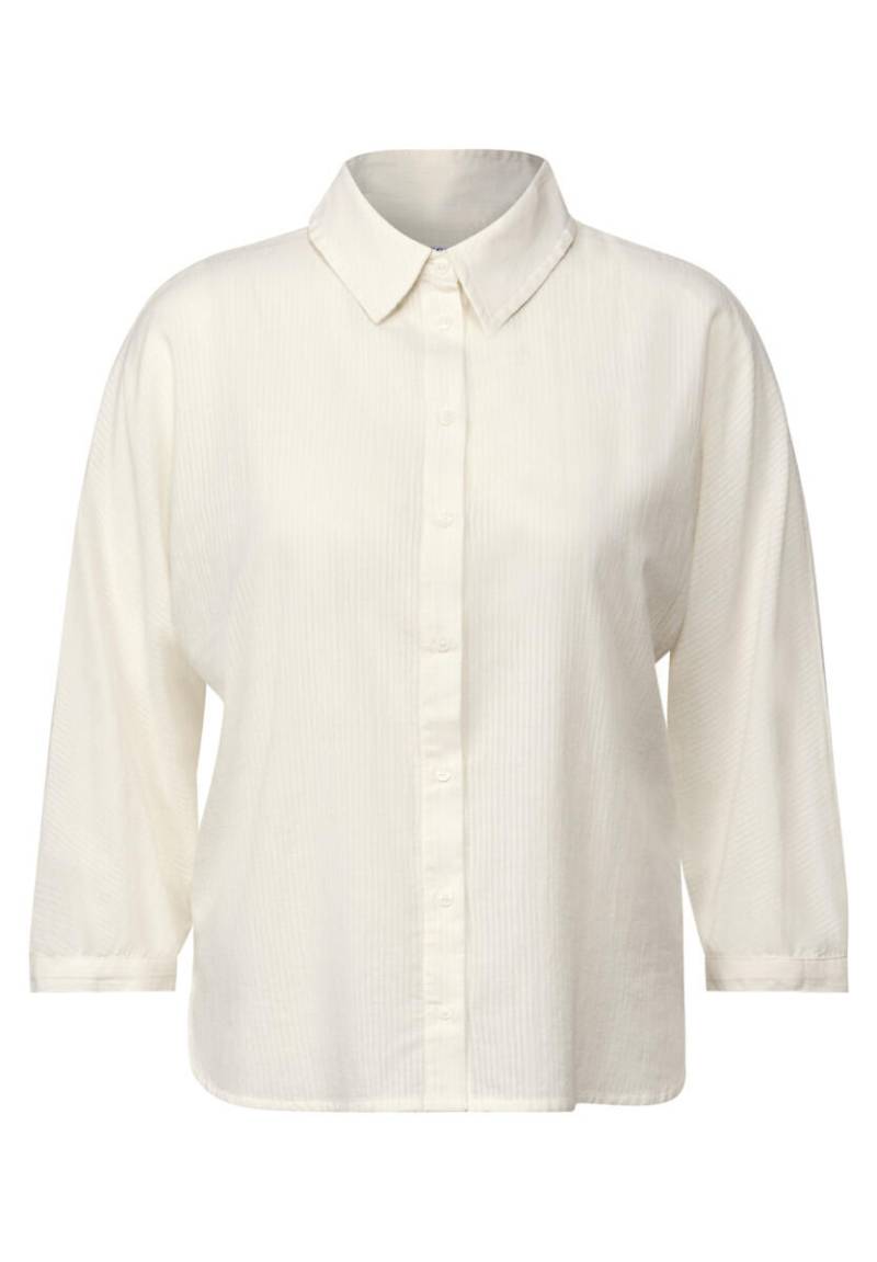 Cecil - Bluse mit Streifenstruktur weiß - Gr. - L von Cecil