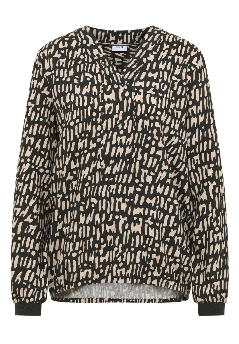 Cecil - Bluse mit Tunnelzug grün - Gr. - L von Cecil