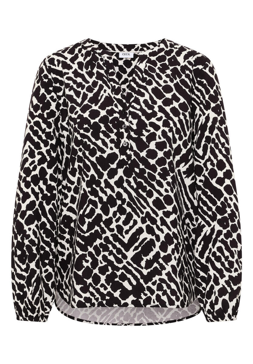 Cecil - Bluse mit grafischem Muster rot - Gr. - S von Cecil