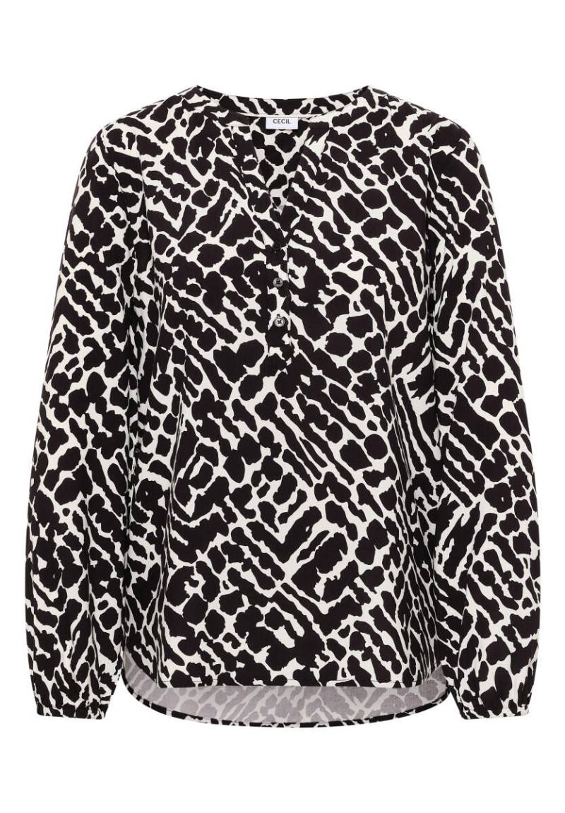 Cecil - Bluse mit grafischem Muster rot - Gr. - S von Cecil