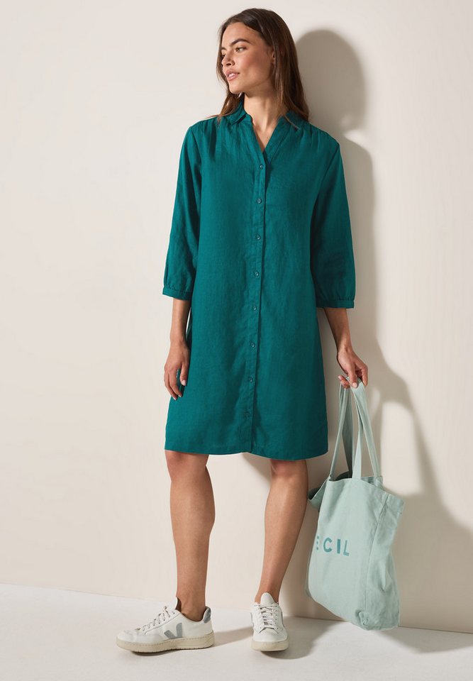CECIL Blusenkleid aus Leinen und mit 3/4-Arm von CECIL