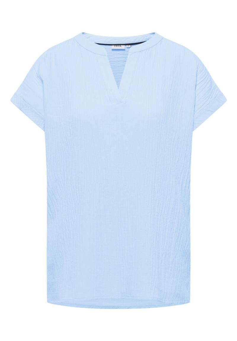 Cecil - Blusenshirt mit Struktur blau - Gr. - XS von Cecil
