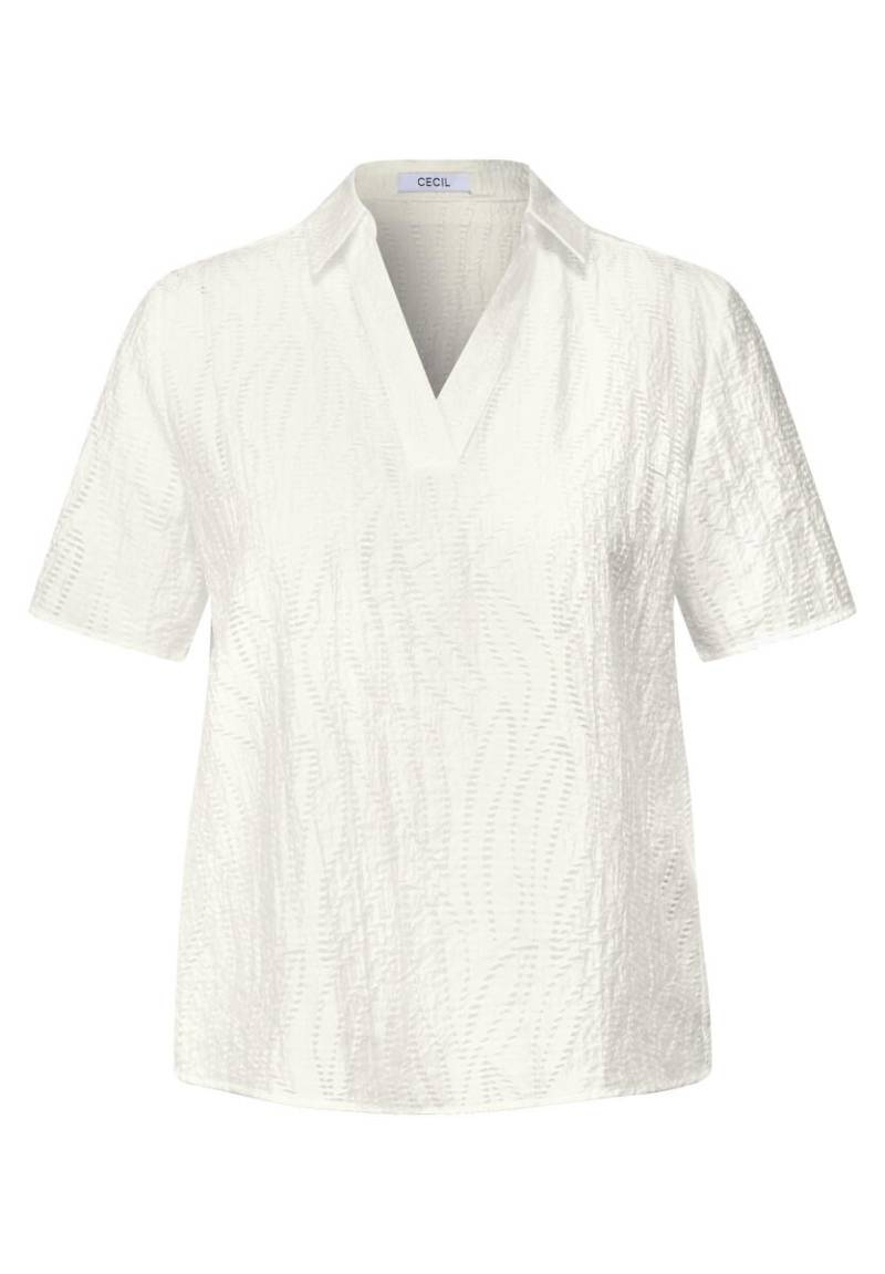 Cecil - Blusenshirt mit Struktur weiß - Gr. - M von Cecil