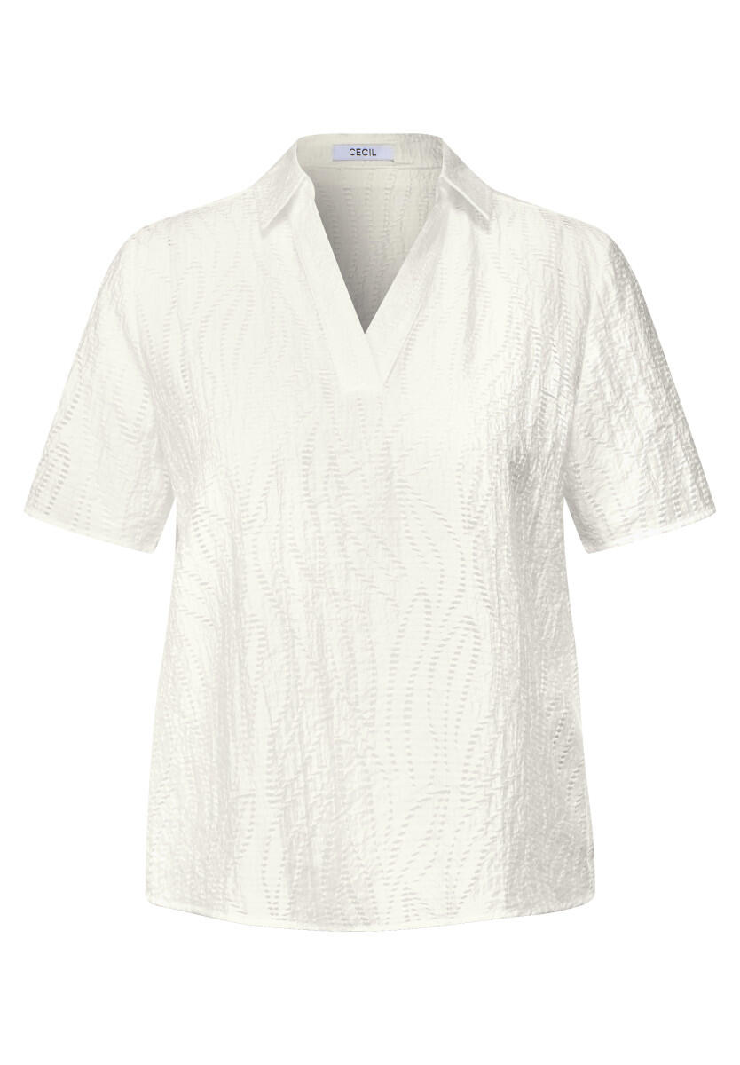 Cecil - Blusenshirt mit Struktur weiß - Gr. - XL von Cecil