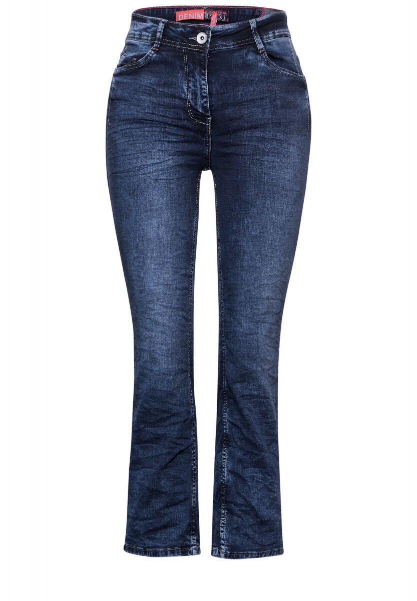 Cecil - Bootcut Jeans Slim Fit blau von Cecil