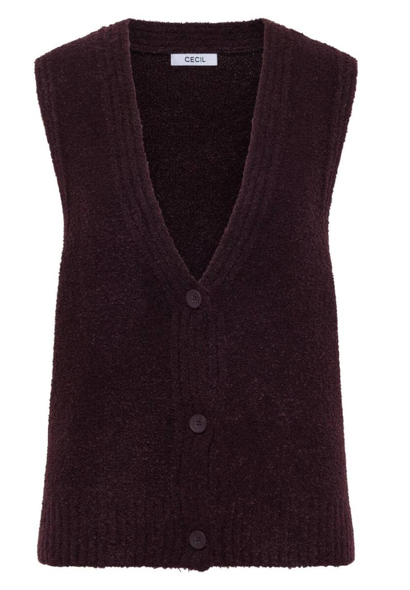 Cecil - Bouclé Weste rot - Gr. - M von Cecil