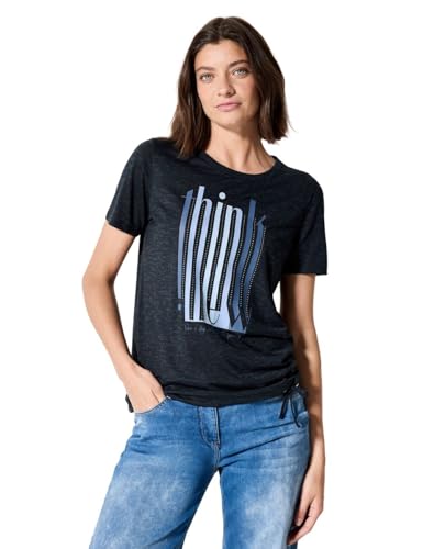 Cecil Damen B323117 T-Shirt, Universal Blue, S von Cecil