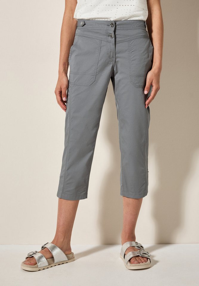 CECIL Caprihose Style New York Sommerhose mit Knopfdetails am Bund CECIL Caprihose Style New York Sommerhose mit Knopfdetails am Bund von CECIL