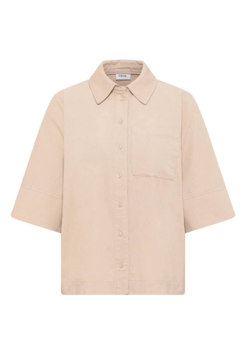 Cecil - Cord Hemdbluse beige - Gr. - M von Cecil