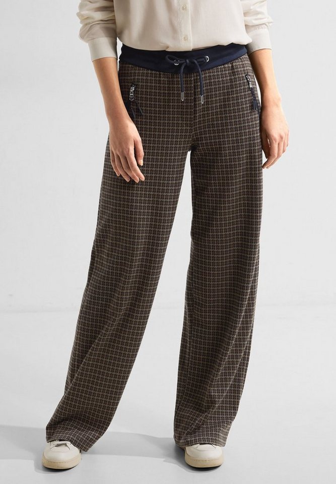 Cecil Culotte Hahnentritt Loose Fit Hose Hahnentritt-Muster von Cecil