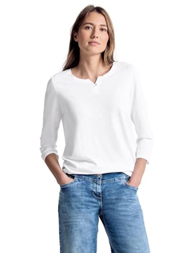 Cecil Damen 313172 Fenja T Shirt, Weiß (White), S EU von Cecil