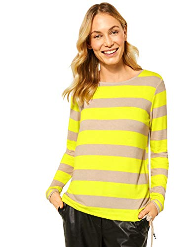 Cecil Damen 315664 T-Shirt, Nordic Yellow, XL von Cecil