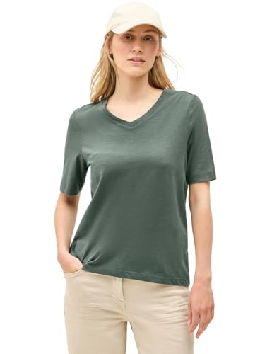 Cecil Damen 3227699 Basic V-Neck Shirt, Dark balmy Khaki, XX-Large Cecil Damen 3227699 Basic V-Neck Shirt, Dark balmy Khaki, XX-Large von Cecil