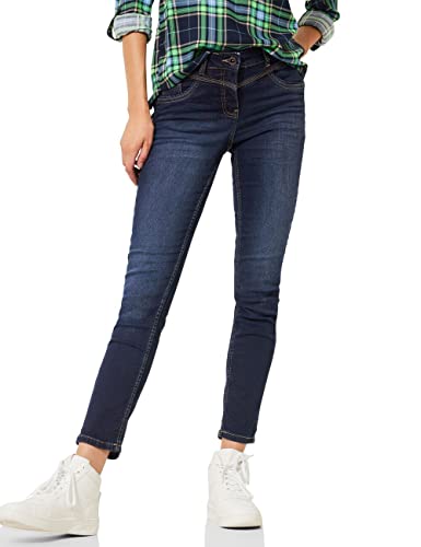 Cecil Damen 374674 Jeans, Dark Blue wash, W26/L30 von Cecil