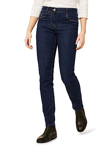 Cecil Damen 374744 Jeans, Rinsed Wash, 33W / 32L EU von Cecil