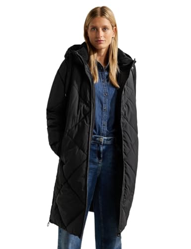 CECIL Damen B100872 Wintermantel, Black, XXL von Cecil