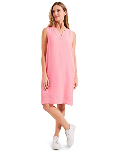 CECIL Damen B143594 Leinenkleid, Soft neon pink, Medium von Cecil