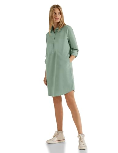 Cecil Damen B143725 Blusenkleid, Clear sage Green,XL von Cecil