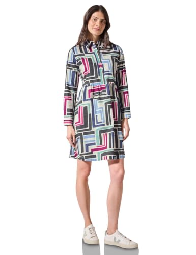 Cecil Damen B144433 Kleid, Light Alabaster White, XL von Cecil