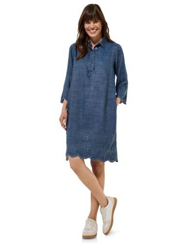Cecil Damen B144486 Kleid, Mid Blue Wash, L von Cecil
