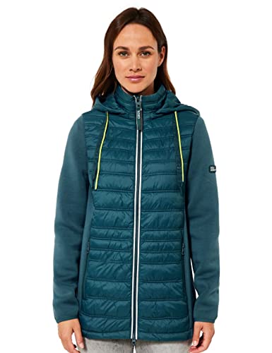 CECIL Damen B201698 Steppjacke, Petrol Blue, S von Cecil