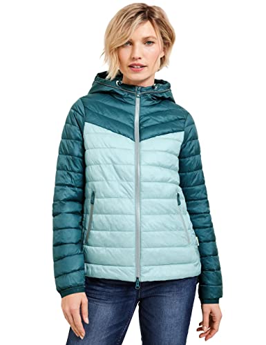 CECIL Damen B201792 Übergangsjacke, Dark Aqua Blue, L von Cecil