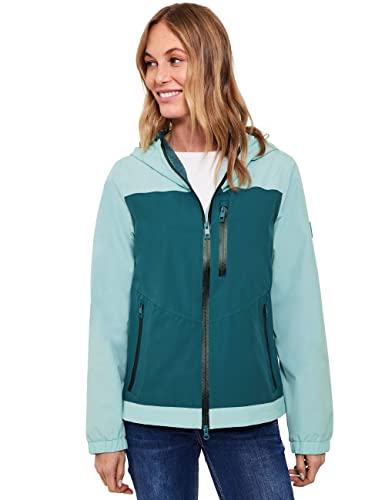 CECIL Damen B201797 Übergangsjacke, Dark Aqua Blue, M von Cecil