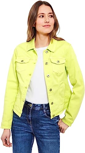 CECIL Damen B211869 Jeansjacke, Limelight Yellow, S von Cecil