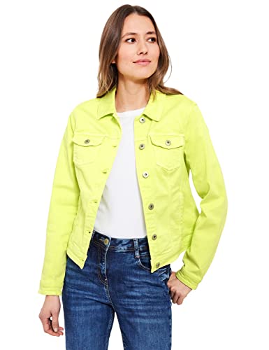 CECIL Damen B211869 Jeansjacke, Limelight Yellow, XS von Cecil