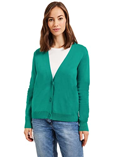 CECIL Damen B253557 Cardigan, smaragd Green, XL von Cecil