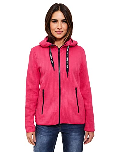 Cecil Damen B253589 Sweatjacke Hoodie, Fresh Pink, L EU von Cecil