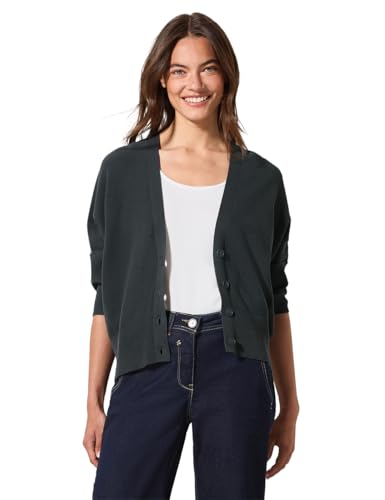 Cecil Damen B253959 Strickjacke, Slate Khaki, XXL von Cecil