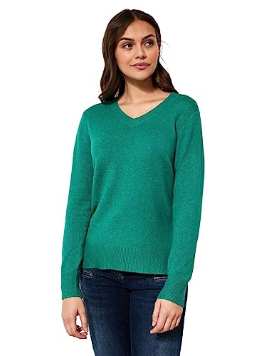 CECIL Damen B302097 Strickpullover, smaragd Green, XL von Cecil