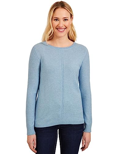 CECIL Damen B302220 Strickpullover, Faded Blue Melange, XXL von Cecil